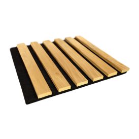 Akustiikkapaneeli Maler Louvre Acoustic Aito Tunne Tammi / musta 19 x 300 x 2800 mm
