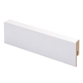 10 kpl Jalkalista Maler R2 MDF MR Lam Valkoinen 14 x 42 x 2800 mm