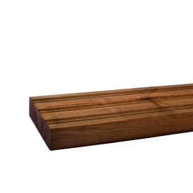 Terassilauta kyllästetty ruskea 28 x 95 mm AB uritettu (per metri)
