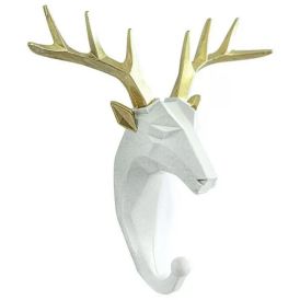 Vaatekoukku Poro Valkoinen