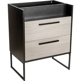 Allaskaappi BAUHAUS Jannik Antrasiitti/Harmaa puu 58 x 39 x 76,5 cm