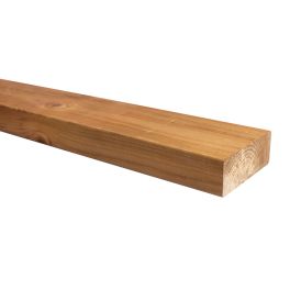 Runkopuu kyllästetty ruskea 48 x 123 mm A mitallistettu (per metri)