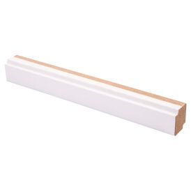 10 kpl Varjolista Maler Aava MDF Matta Valkoinen 16 x 19 x 2750 mm