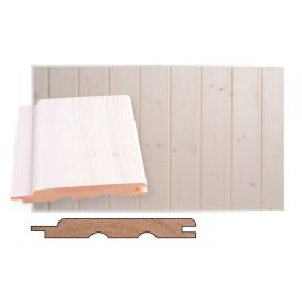 Kattopaneeli Maler STP-10 TK Valkolakattu kuusi 14 x 120 x 5100 mm