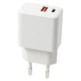 Pikalaturi BAUHAUS USB-A + USB-C valkoinen 20 W