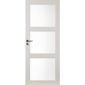 Massiivikehysovi Swedoor Unique 507 Valkoinen Satiinilasi 9 x 21
