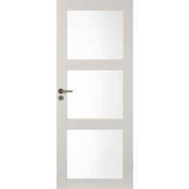 Massiivikehysovi Swedoor Unique 507 Valkoinen Satiinilasi 10 x 21