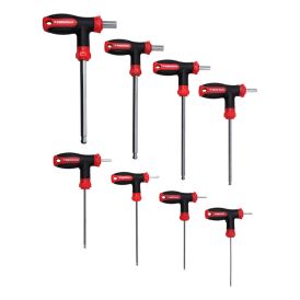 Kuusiokoloavainsarja T-kahvalla Alpha Tools 8-os.
