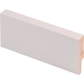 Jalkalista Maler 12 x 58 x 2700 mm Mänty Sormijatkettu Valkoinen