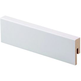 Jalkalista Maler Aava R2 12 x 42 x 2750 mm MDF Valkoinen