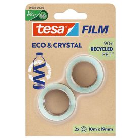 Teippi tesafilm® Eco & Crystal 10 m x 19 mm