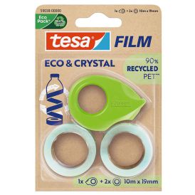 Teippi tesafilm® Eco & Crystal Mini Dispenser 10 m x 19 mm
