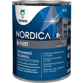 Talomaali Teknos Nordica Matt Musta