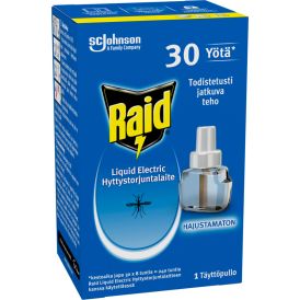 Täyttöpakkaus Raid Liquid Electric hyttyskarkotin