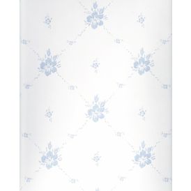 Kuitutapetti Sandudd Isoäidin Aikaan Valkoinen/sininen kukka