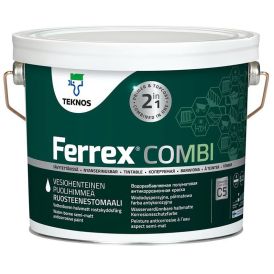 Ruosteenestomaali Teknos Ferrex Combi valkoinen 9 l