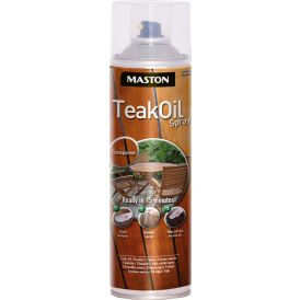 Teak Oil Spray Maston 500 ml Väritön