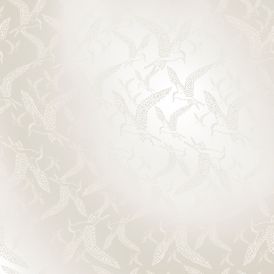 Kuitutapetti Ivana HKI Helmiäinen/Valkoinen Lintu