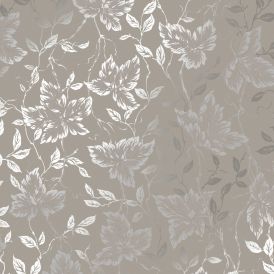 Kuitutapetti Sandudd Rantaniitty Viinimarja Tumma Beige
