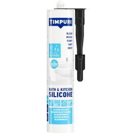 Silikonimassa Timpuri Bath & Kitchen 310 ml  Musta