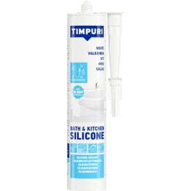 Silikonimassa Timpuri Bath & Kitchen 310 ml Valkoinen