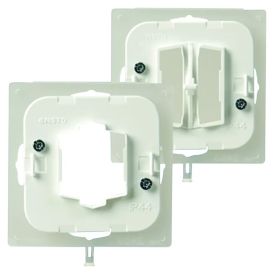 Kytkimen osa ABB Impressivo 2474+2463P Valkoinen