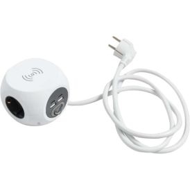 Jatkojohto Airam Cube 3-os. 2 x USB-A 2 x USB-C