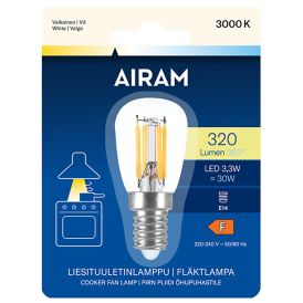 LED-liesituuletinlamppu Airam E14 3,3W 3000K