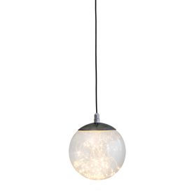 LED-koristevalo Airam Tirandi musta Ø 18 cm