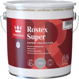 Ruosteenestopohjamaali Tikkurila Rostex Super Vaaleanharmaa