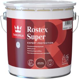 Ruosteenestopohjamaali Tikkurila Rostex Super Rautaoksidin Punainen