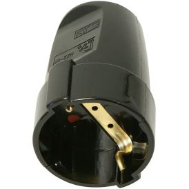 Jatkopistorasia Opal 1-os IP20 Musta