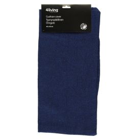 Tyynynpäällinen 4living Dobby Tummansininen 45 x 45 cm