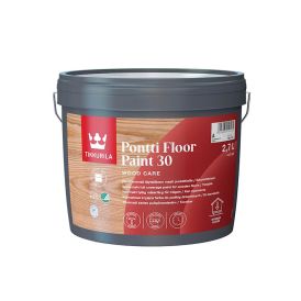Puulattiamaali Tikkurila Pontti Floor Paint 30 puolihimmeä 2,7 l