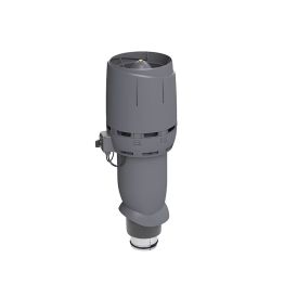 Huippuimuri Vilpe Flow ECo125P/700 harmaa Ø 125 mm