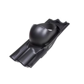 Kattoläpivienti Vilpe XL tiili musta Ø 160–250 mm