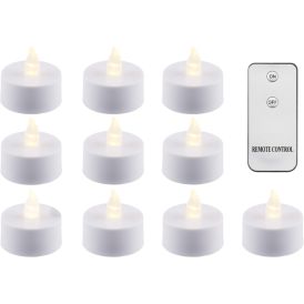 LED-minikynttilä kauko-ohjattava 10 kpl