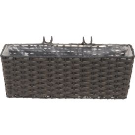 Parvekelaatikko Onyx harmaa 38,5 x 13,5 x 14 cm