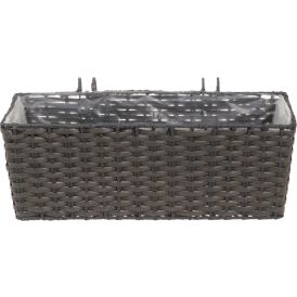 Parvekelaatikko Onyx harmaa 44 x 19 x 16 cm