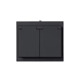 Pistorasia ABB Impressivo 2-os 302EUJW-885P IP44 Mattamusta 100 x 85 mm