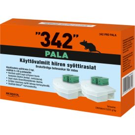 Hiirentorjunta syöttirasia 342 palasyötti 4 x 25 g