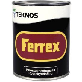 Ruosteenestomaali Teknos Ferrex Musta 1 l