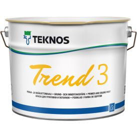 Pohja - ja sisäkattomaali Teknos Trend 3 9 l