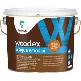 Puuöljy Teknos Woodex Aqua Wood Oil Ruskea 2,7 l