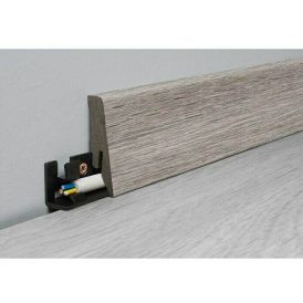 Jalkalista Logoclic Aquaprotect K58 Moonlight Oak 18 x 58 x 2600 mm