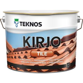 Tiilikattomaali Teknos Kirjo Tile Musta 10 L