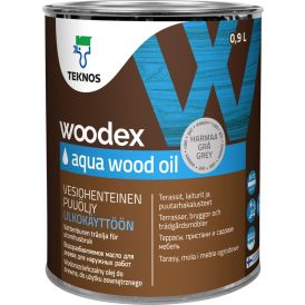 Puuöljy Teknos Woodex Aqua Wood Oil Harmaa 0,9 l