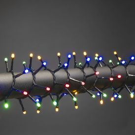 LED-valosarja Konstsmide Cluster monivärinen 8,78 m