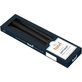 Antiikkikynttilä Havi 28 cm 4 kpl musta