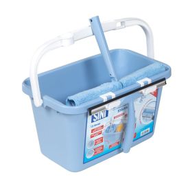 Sanko ja teline ikkunanpesuvälineille Sini 15 l
